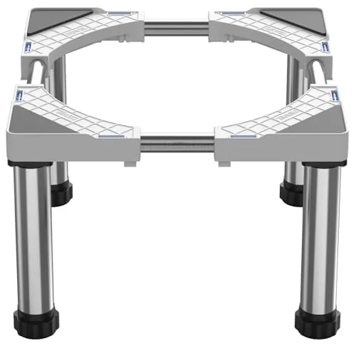 DEWEL Base para Refrigerador altura 28-31cm Ajustable Base Lavavajillas Base para Soporte Frigorifico Congelador Gabinete de Cocina y Electrodomésticos Estáticos, Largo/Ancho 45-67cm, Blanco