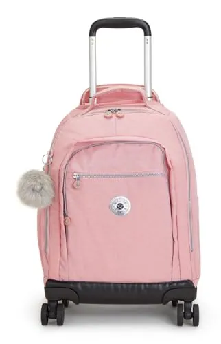 Kipling New Zea Mochila Grande con Ruedas, Bridal Rose (Rosa)