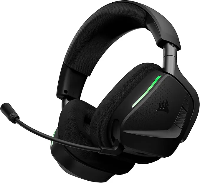 Corsair Void v2 MAX Wireless Bluetooth Auriculares Gaming para Xbox – 2,4 GHz, Dolby Atmos, hasta 70 Horas de Batería, Carga Rápida, Micrófono Nítido, Controles en el Auricular – Carbono