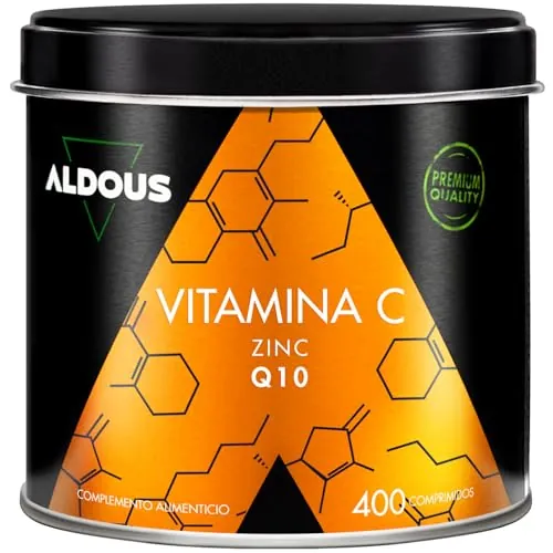 Vitamina C 1000 mg - 400 comprimidos- Zinc, Conzima Q10 - Vitaminas Energia