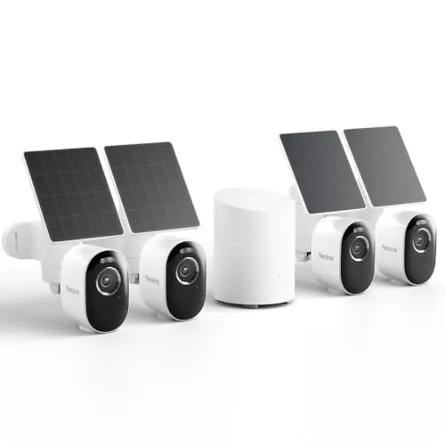 Reolink 5MP Sistema de Cámaras de Seguridad, Inalámbricas para Exteriores