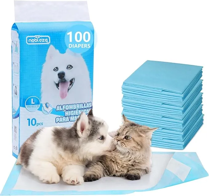 Nobleza - 120 x Empapadores Perros Alfombrilla higiénica de Entrenamiento para Perros. Ultraabsorbente 90cm*60cm