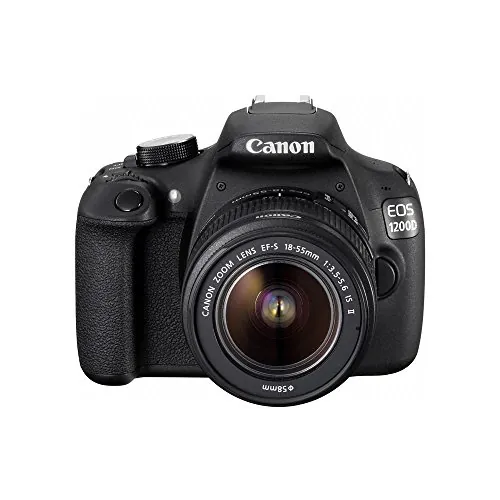 Canon EOS 1200D - Cámara réflex Digital de 18 MP (Pantalla 3", SRL Kit, Color) Negro
