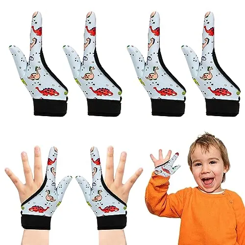 4 unidades de guantes de compresión para niños que dejan de chupar los pulgares para niños de 5 a 13 años. (#4)
