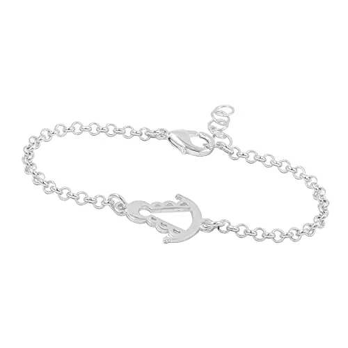 Passo Pulsera virgen del rocio en plata - Pulsera mujer original con cadena - Se envía en caja de regalo