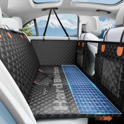 Funda Coche Perro, Impermeable, Antideslizante, Antiarañazos del dura Extensión del Asiento Asiento para Protector Coche Perros Asiento Trasero, Hamaca Viaje Mascotas para la Mayoría de Coches, SUV