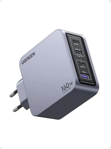 UGREEN Nexode Pro Cargador USB C 160W Carga Rápida GAN PD3.1