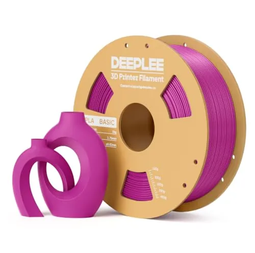 DEEPLEE Filamento PLA Basic 1.75 mm, Bobina 1 kg, Magenta
