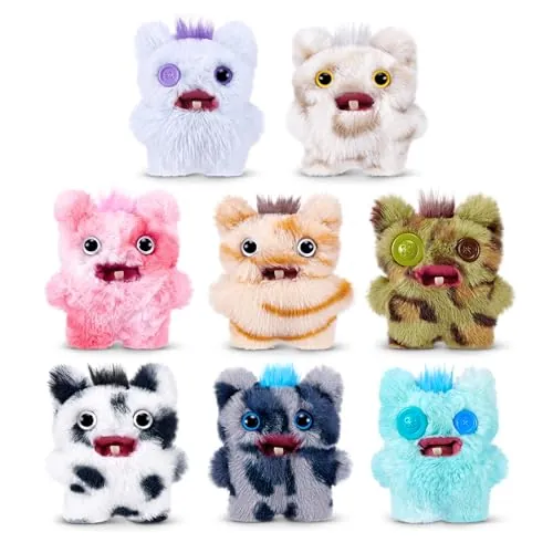 Fuggler Baby Fugg Screech Edition 3.5 Inch Plush 8 Pack de ZURU | Mini peluche Funny Ugly Monster, dientes caracteristicos, suave y abrazable, multipack, para fans y coleccionistas