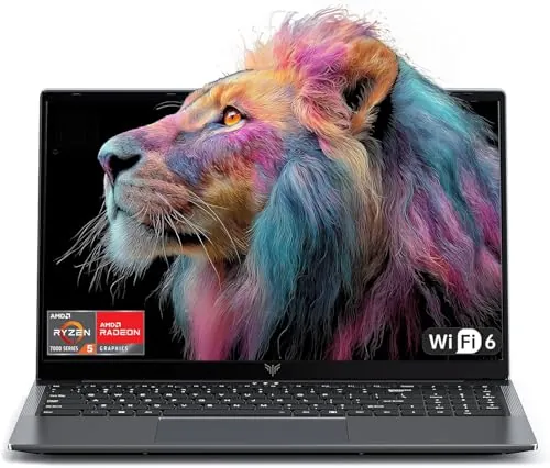 15,6"Ordenador Portátil Ryzen 5 7430U hasta 4,3 GHz 16GB DDR4 512GB SSD