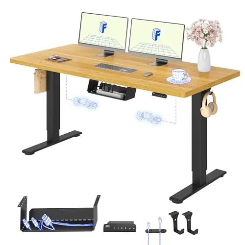 FLEXISPOT E1 Pro Escritorio Elevable Eléctrico 160x80cm con Tablero Entero