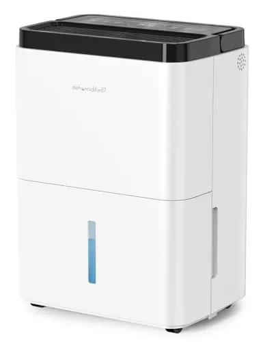 GOAMGE Deshumidificador, 12 L/Día, Control de Humedad, Para Sótano