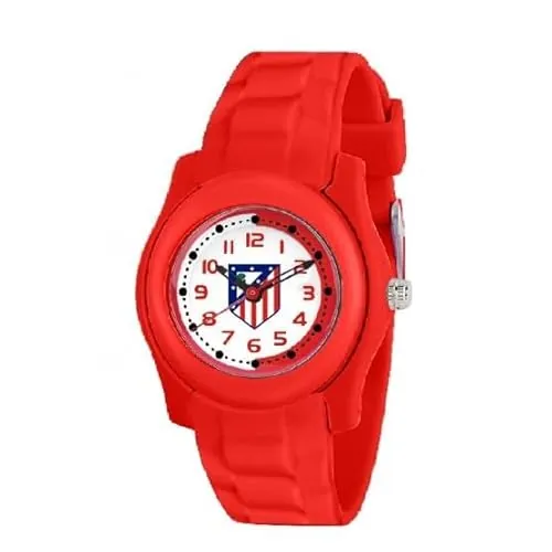 Genérico Reloj Infantil Atlético de Madrid – Producto Oficial – Reloj Analógico para Niño con Diseño Deportivo y Correa Resistente
