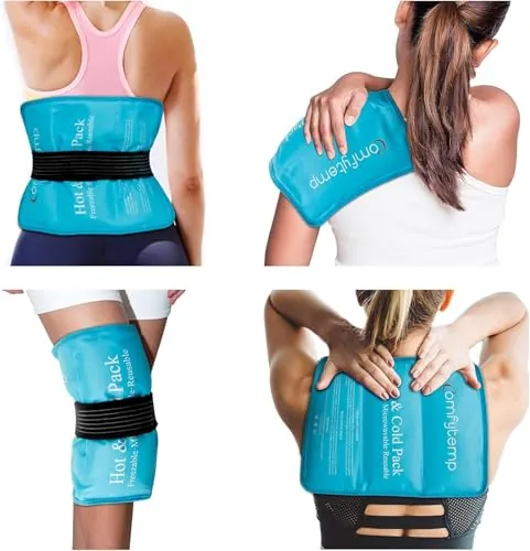 Comfytemp Hielo para Lesiones Reutilizable, Bolsa Gel Frio Grande 27 x 37cm