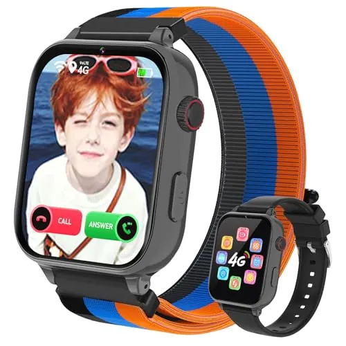 PTHTECHUS Reloj Inteligente Niño, Smartwatch Niños con GPS y Llamadas 4G