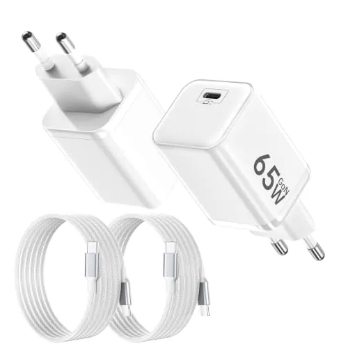 2Pack Cargadores USB C 65W, Carga Rápida PD3.0 PPS GaNII