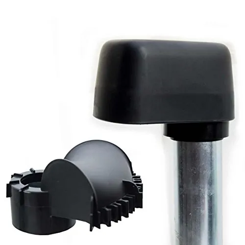 Premium X Tapa de mástil con pasacables grande para mástil SAT y soporte para vigas con 48 mm y 60 mm