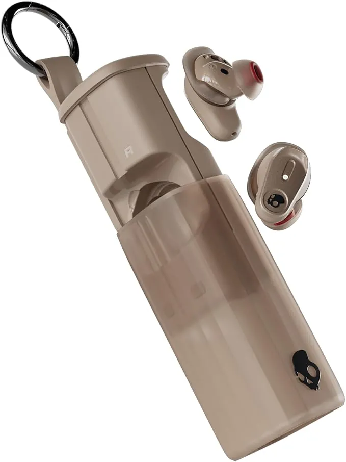 Skullcandy Method 360 ANC Auriculares inalámbricos, Sonido Bose, Cascos Bluetooth, cancelación de Ruido de Superior, hasta 40 Horas de autonomía, Resistentes al Sudor y al Agua - Beige