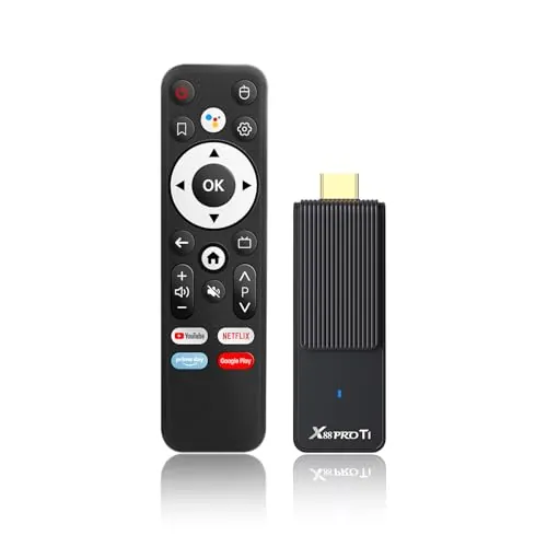 Android 14.0 TV Stick, TV Stick con 2GB 16GB RK3518 Quad-Core 64bit Cortex-A53 Chipset y GPU Mali 450 MP2, Soporta WiFi de Doble Banda, Bluetooth 5.0, HDMI 2.0 y HD 4K