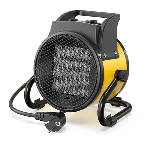 DAHTEC Calefactor Industrial 2000W Bajo Consumo Calentamiento Rápido en 3s