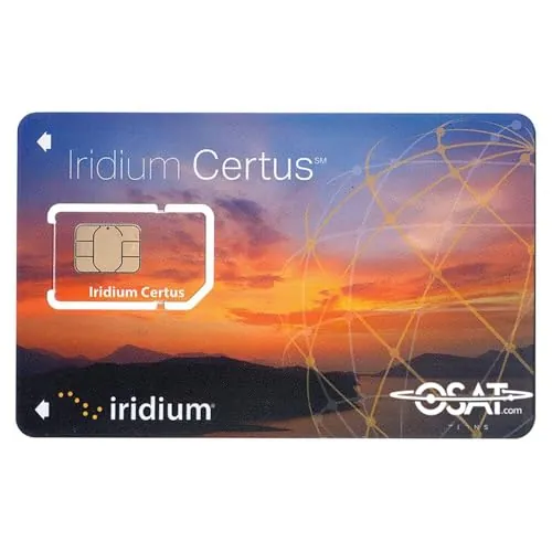 Iridium Certus - Tarjeta SIM para contratos mensuales Iridium Go! Exec