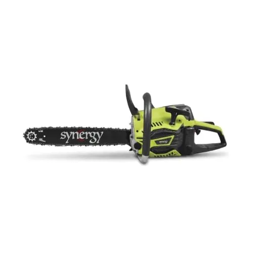 Synergy Motosierra Gasolina Profesional 65cc 3,9CV – Espada 50 cm – Motor 2 Tiempos Potente – Arranque Fácil – Antivibración – Lubricación Automática para Corte de Leña y Tala