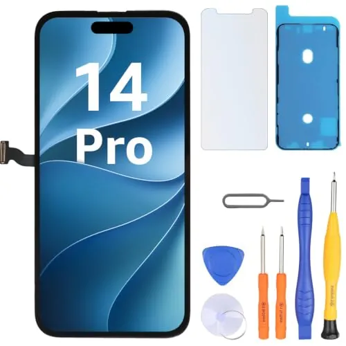LL TRADER Pantalla para iPhone 14 Pro LCD 6.1" y Kit de Reparación A