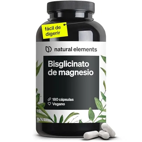 Citrato de Magnesio - 365 Cápsulas en alta dosificación - 2320mg, de los cuales 360mg son de magnesio elemental al día - Para Músculos, Huesos y Sistema Inmunitario - Probado en laboratorio