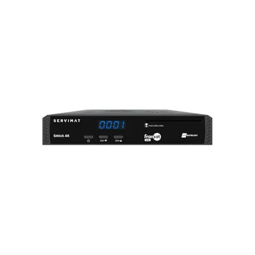 Servimat SIRIUS4K - Receptor Satélite 4K PVR Ready + tarjeta FRANSAT