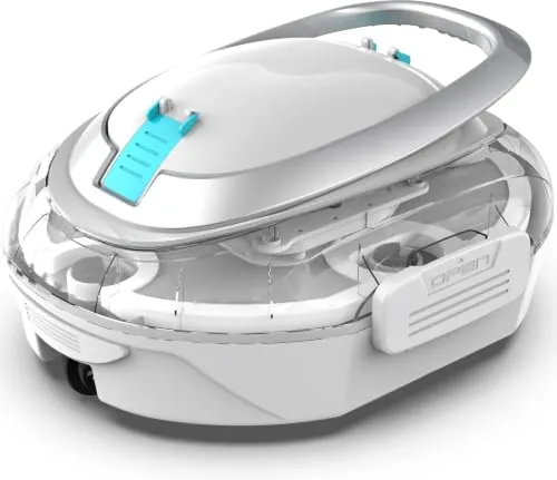BRINBO S2 Robot Piscina,Doble Filtración, Blanco Perlado