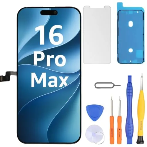 LL TRADER Pantalla para iPhone 16 Pro MAX LCD 6.7" y Kit de Reparación