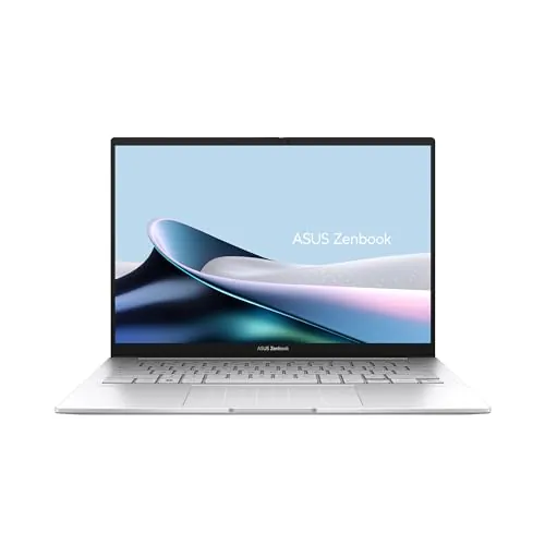 ASUS Zenbook 14 OLED UX3405CA-QD1481W - Ordenador Portátil 14" WUXGA (Intel Core Ultra 7 255H, 16GB RAM, 512GB SSD, ARC 140T, Windows 11 Home) Niebla Plateada - Teclado QWERTY español