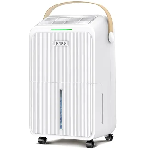 Deshumidificador, 16L/Día, Deshumificadores de Humedad Silencioso, Resultados En 30 Min, Consumo De Energía Reducido En Un 30%,Indicador De Humedad,Descongelación Automática,4 Modos,80m³ (Aprox. 32㎡)
