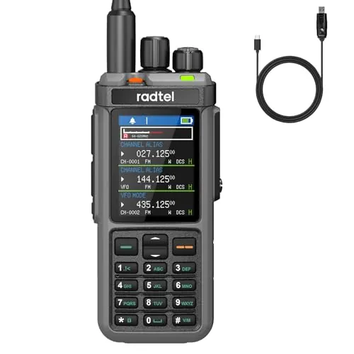 Radtel RT-880 Walkie Talkie 10W Radio Ham portátil con 1024 Canales, recepción HF CB SSB, repetidor Cross-Band, Pantalla a Color de 2,4", batería Recargable de 2400mAh