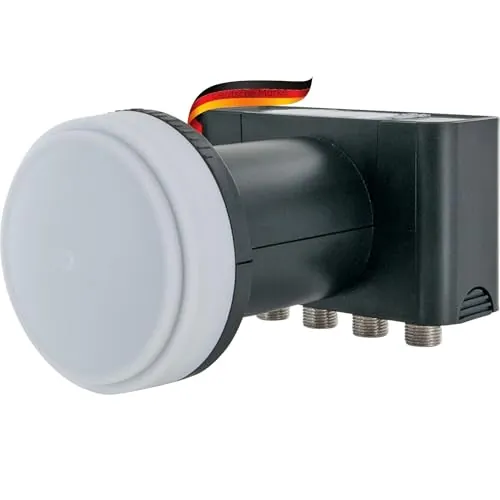 SCHWAIGER 296 Quad LNB Low Noise Blockconverter Digital LNB capuchón Accesorios para Antenas parabólicas Multifeed Protección contra la Intemperie Antracita
