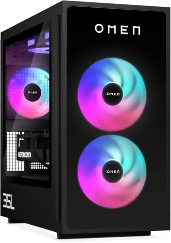 HP Ordenador sobremesa Gaming OMEN (Procesador Intel Core Ultra 7 265K, 32GB RAM, 1 TB SSD, NVIDIA GeForce RTX 5070 12GB, Windows 11)