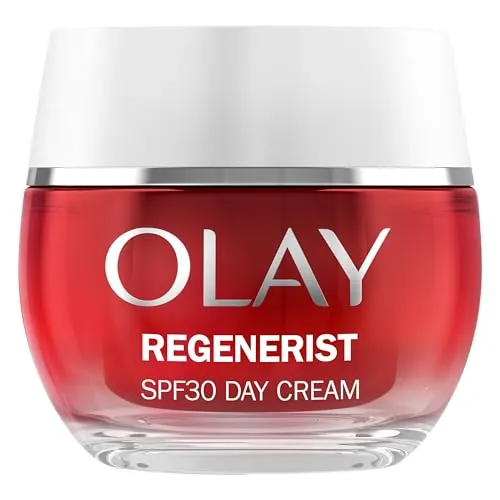 Olay Regenerist Crema Facial de Día Antiarrugas SPF 30, 50ml | Con Niacinamida y Péptidos, Ayuda a Hidratar, Reafirmar y Mejorar la Apariencia de Líneas y Arrugas