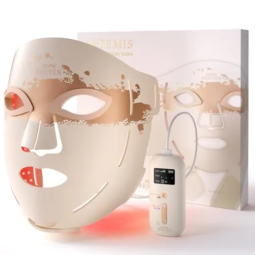 Máscara facial LED RENPHO con 324 LED, 630nm & 850nm, Regalo Mujer