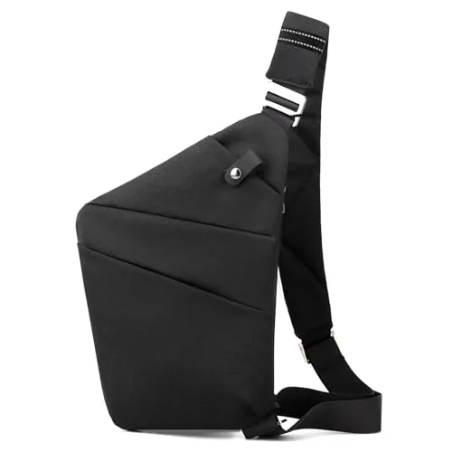 BIRDDIE Bolso de Hombro Hombre y Mujer Bolsa Cruzada con Correa Ajustable Bandoleras Pequeñas Sling Bag para Deportes al Aire Caminar Viajar Ciclismo