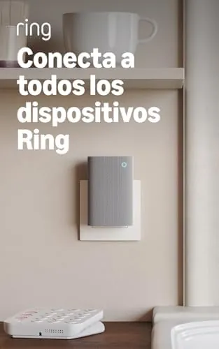 Ring Chime Plus (última generación) | Alertas de audio claras y nítidas para todos los dispositivos Ring | Luz nocturna integrada | Tonos personalizables | Instalación por cuenta propia con enchufe
