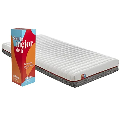 PIKOLIN Colchón PIKUP Kids para niños | Altura 19cm | 90x200 | Espuma HR y Fibra atérmica | Funda Lavable