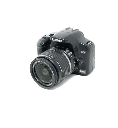 Canon EOS 450D - Cámara Réflex Digital 12.2 MP (Objetivo EF-S 18-55mm 1:3.5-5.6 IS)