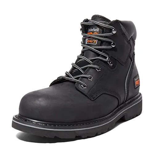 Timberland PRO 6 In Pit Boss, Bota Industrial Hombre, Negro, 41.5 EU