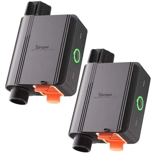SONOFF Programador Riego Automatico, Temporizador Riego pour Jardín, Riego Programado y Racionado，Mando a Distancia，Fácil Instalación，Requiere Zigbee 3.0 Hub,Compatible con Alexa, Google Home 2pcs