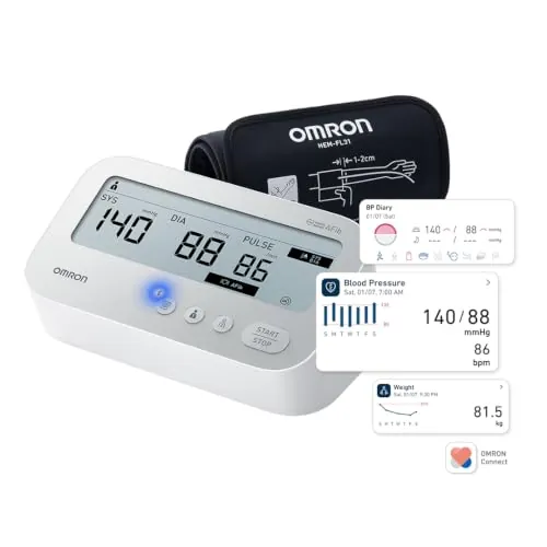 OMRON X4 Connect AFib Tensiómetro de brazo, Conexión Bluetooth