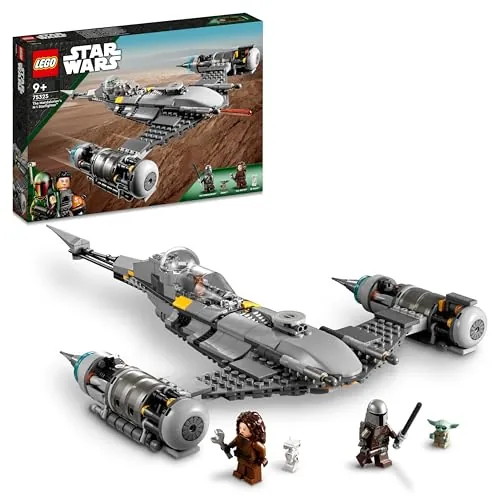 LEGO Star Wars Caza Estelar N-1 de The Mandalorian, Set Construcción, Libro de Boba Fett, Mini Figuras Baby Yoda y Droide, Idea de Regalo de Cumpleaños para Niño sy Niñas de 9 Años o Más 75325