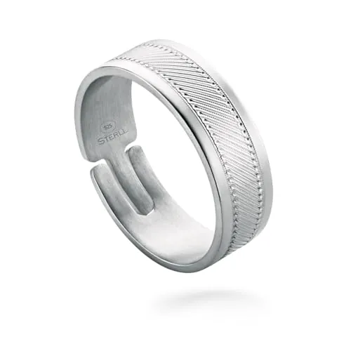 Anillo Para Hombre De Plata Esterlina 925 Sin Níquel Con Tamaño Ajustable 20mm X 12mm