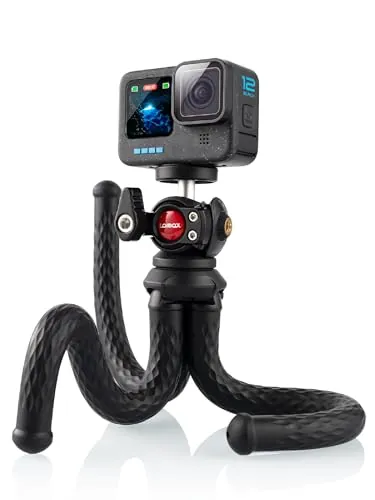 Lammcou Trípode Go Pro, Flexible Octopus Gorrila Pod y Montaje para Go Pro, Compatible con GoPro Hero Hero 12 11 10 9 Insta-360 X3 G3 Bendy Tripod Accesorio para Video Vlogging