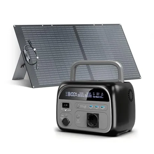 CTOLITY AP400 Estación de Energía Portátil 345Wh con Panel Solar 100W | Batería LiFePO4, Generador Solar con Salida CA 500W, Carga Rápida, Ideal para Camping, Hogar y Emergencias