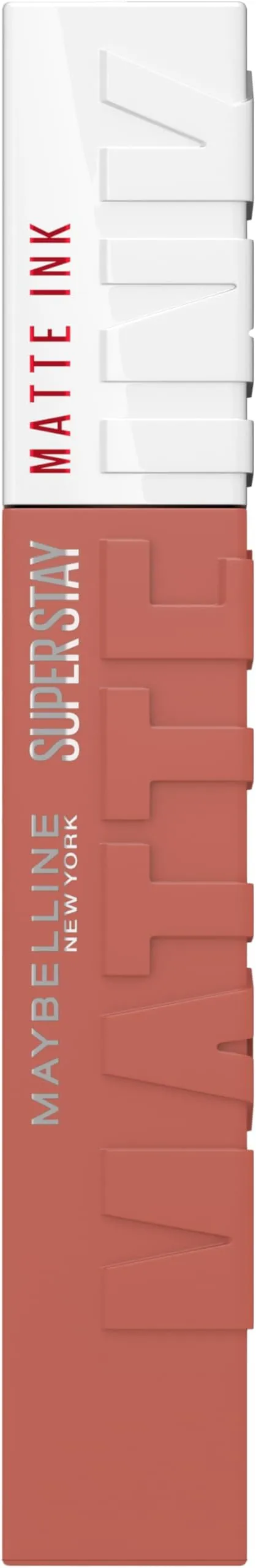 Maybelline New York, SuperStay Matte Ink, Pintalabios Mate de Larga Duración, Tono 65 - Seductres, Rosa Nude